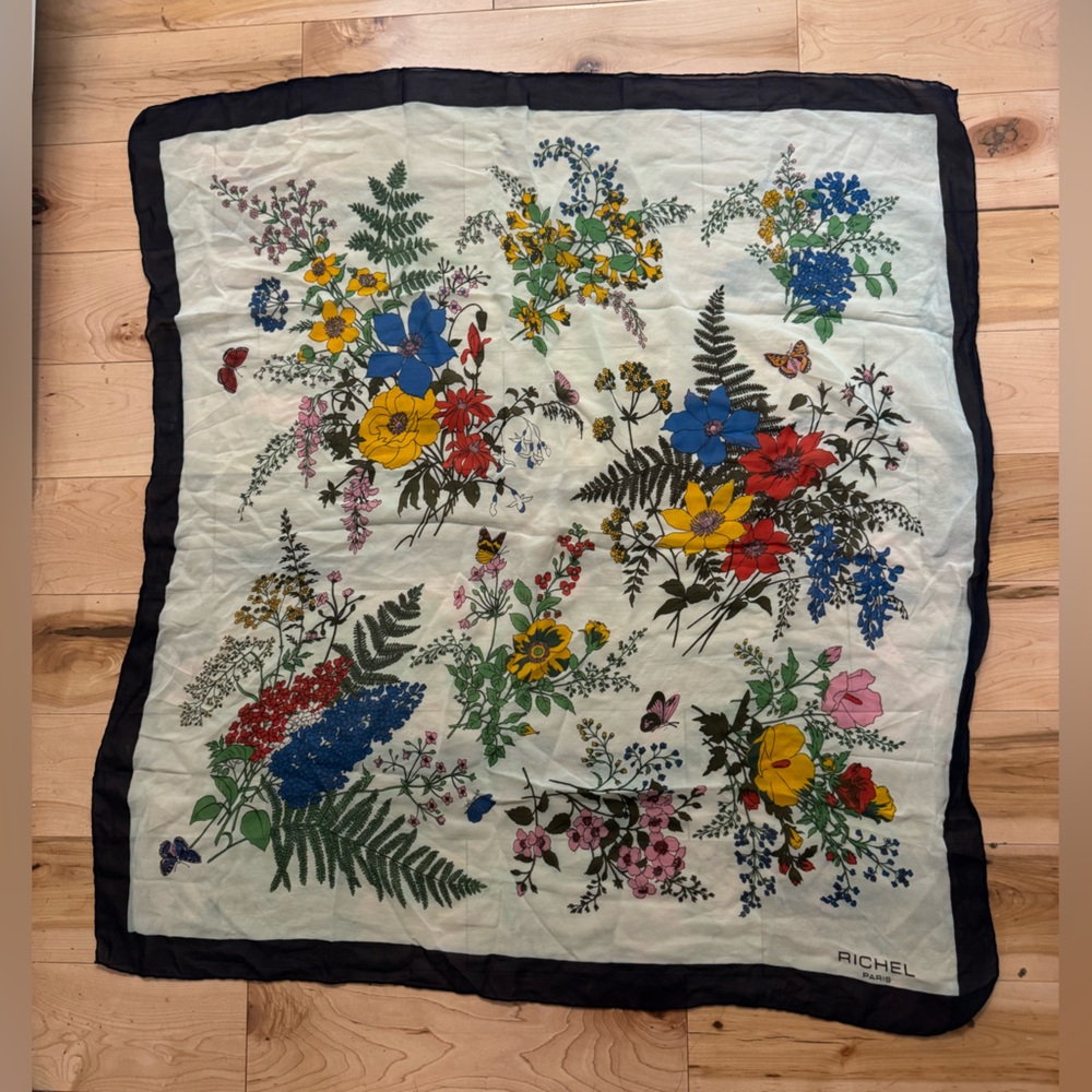 VTG RICHEL PARIS Floral Multicolor Scurf